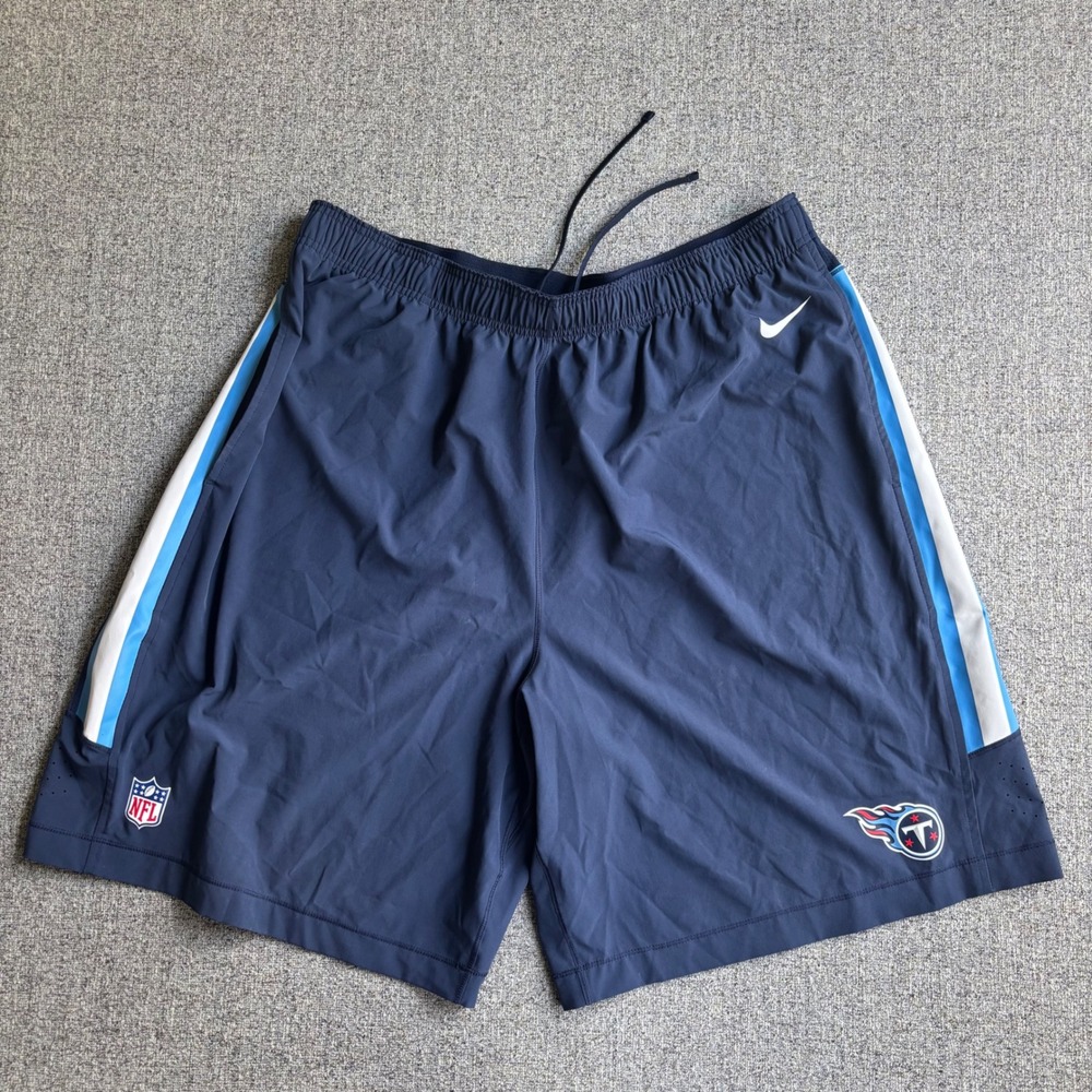 Tennessee Titans NFL Onfield Nike Shorts Mens 3XL Blue Apparel Training Athletic